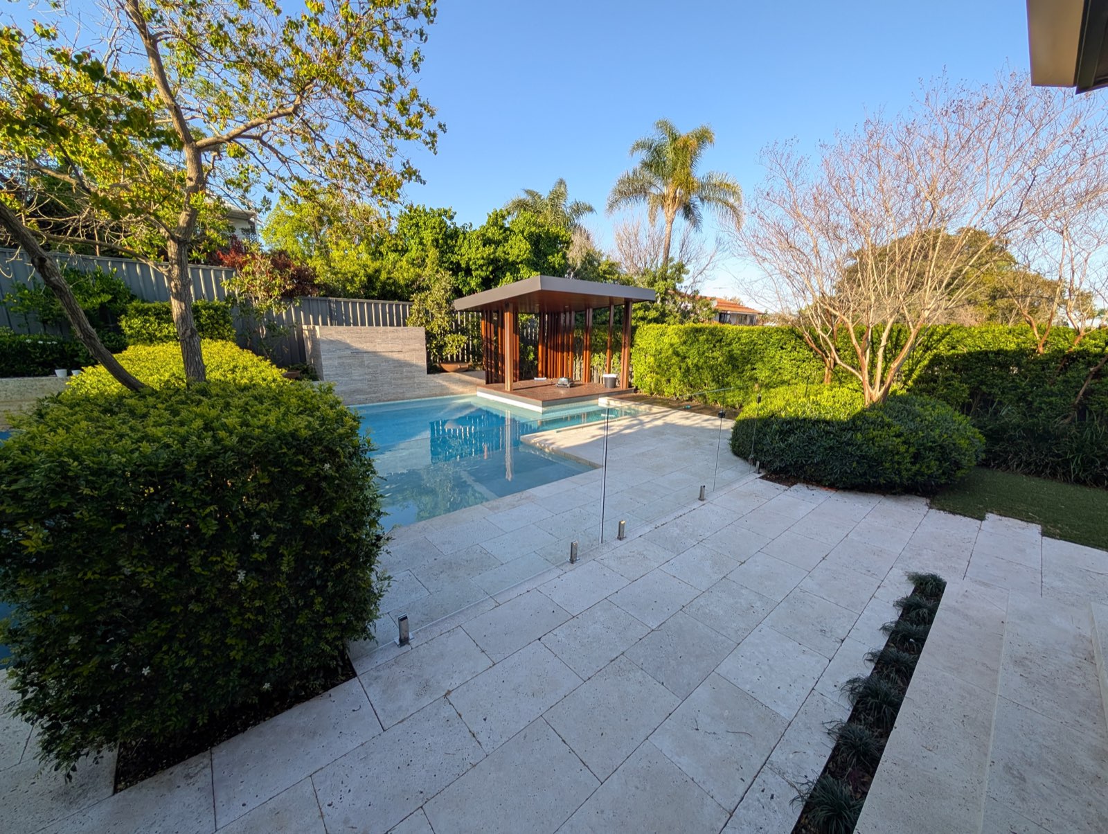 Beautiful maintained garden lawn